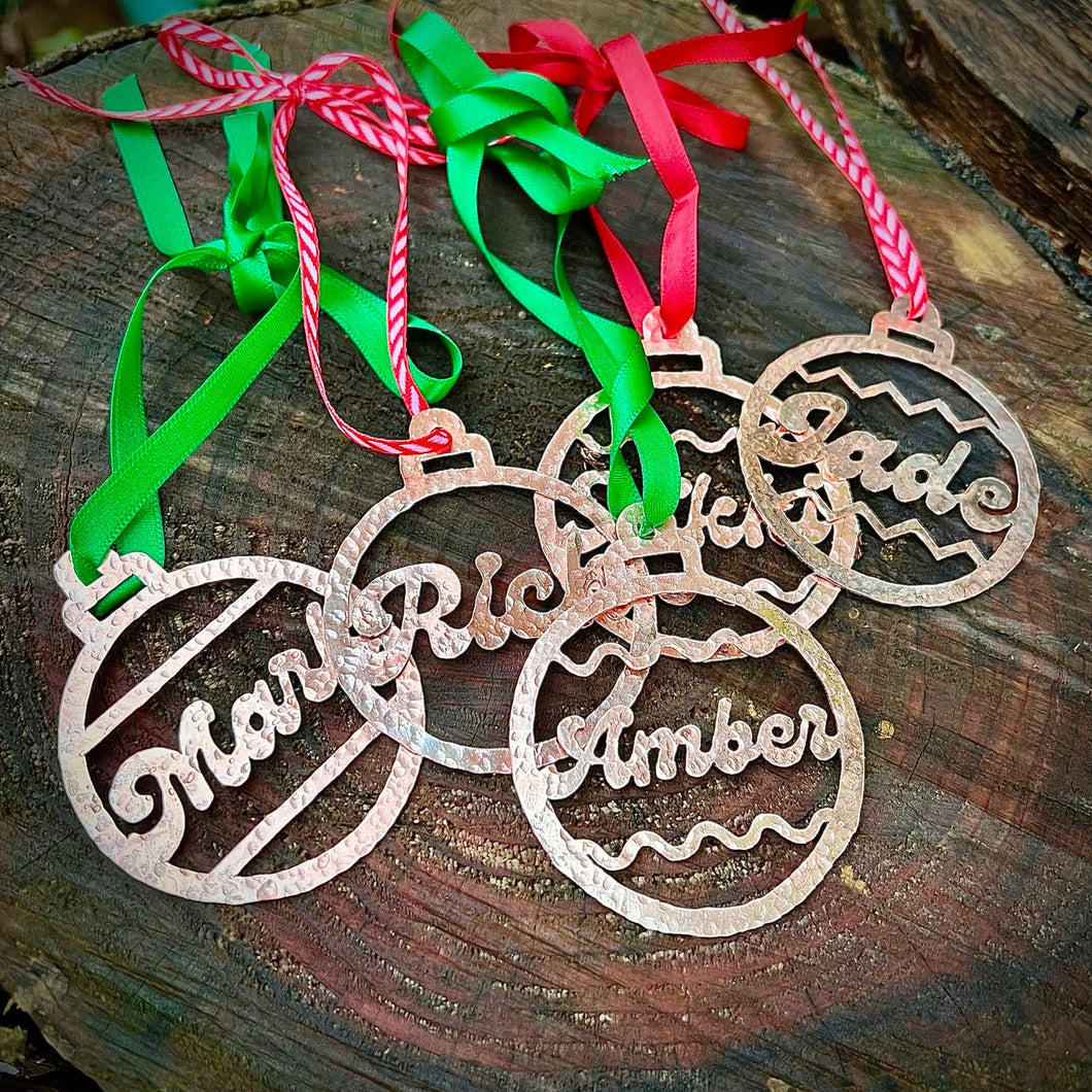 Make your own Personalised Copper Christmas Decoration Workshop